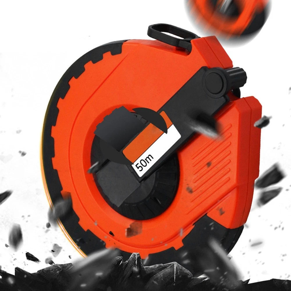 30M/50M Telescopic Tape Measure for Pro Grade Use - Rubber Coating, Grip