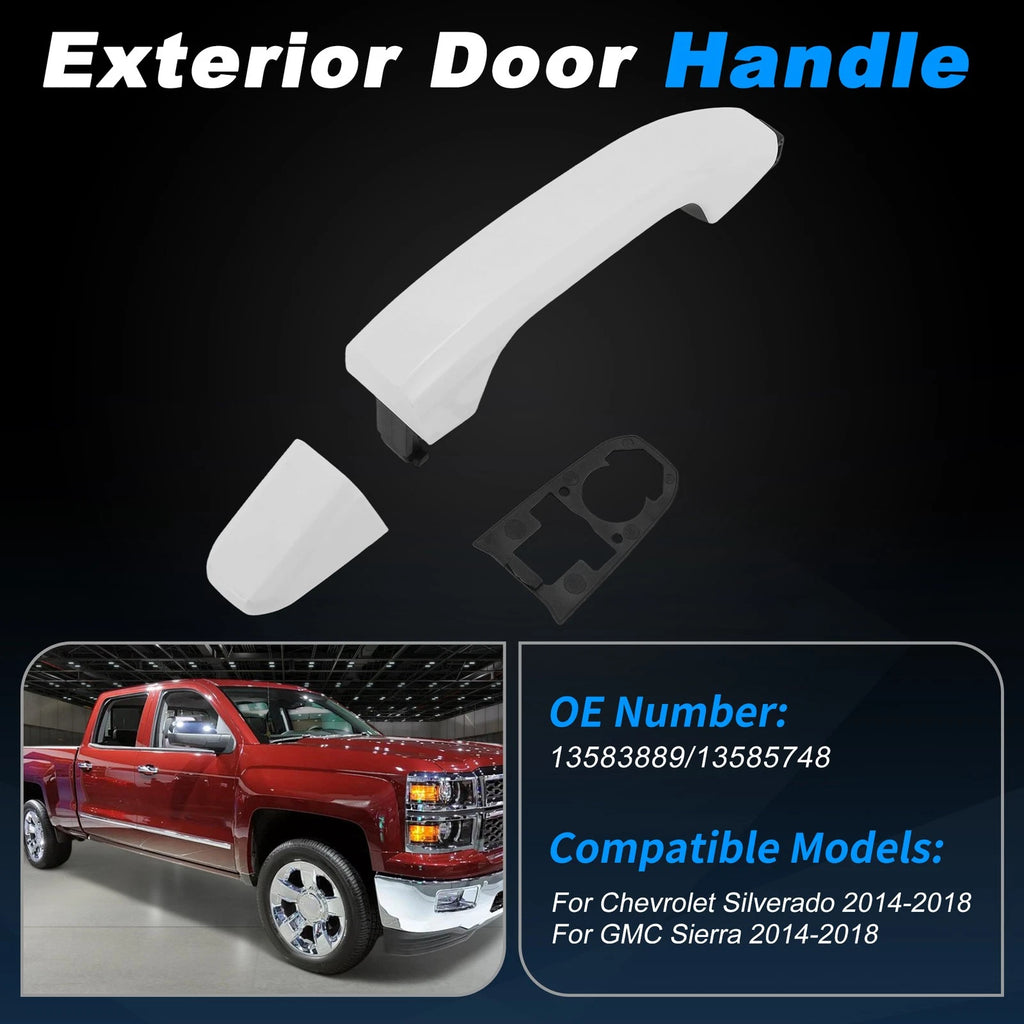 Rear Left Exterior Door Handle Replacement for Chevrolet Silverado (2014–2019)