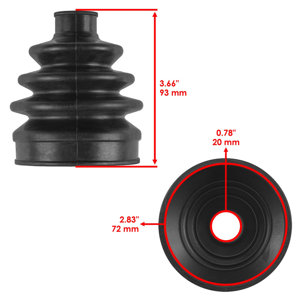 Front Axle Outer Inner CV Boot Kit for Can Am Outlander 850 4X4 Xmr (2016–2017)