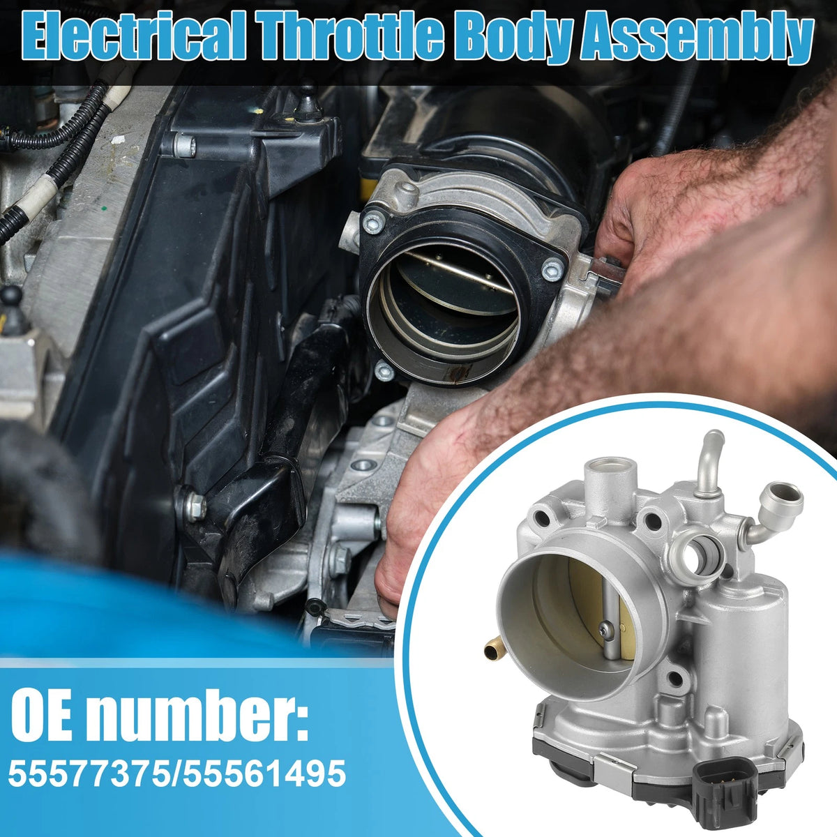 Electronic Throttle Body No. 55577375 for Vauxhall Astra Mk6 1.6 (2009–2015)