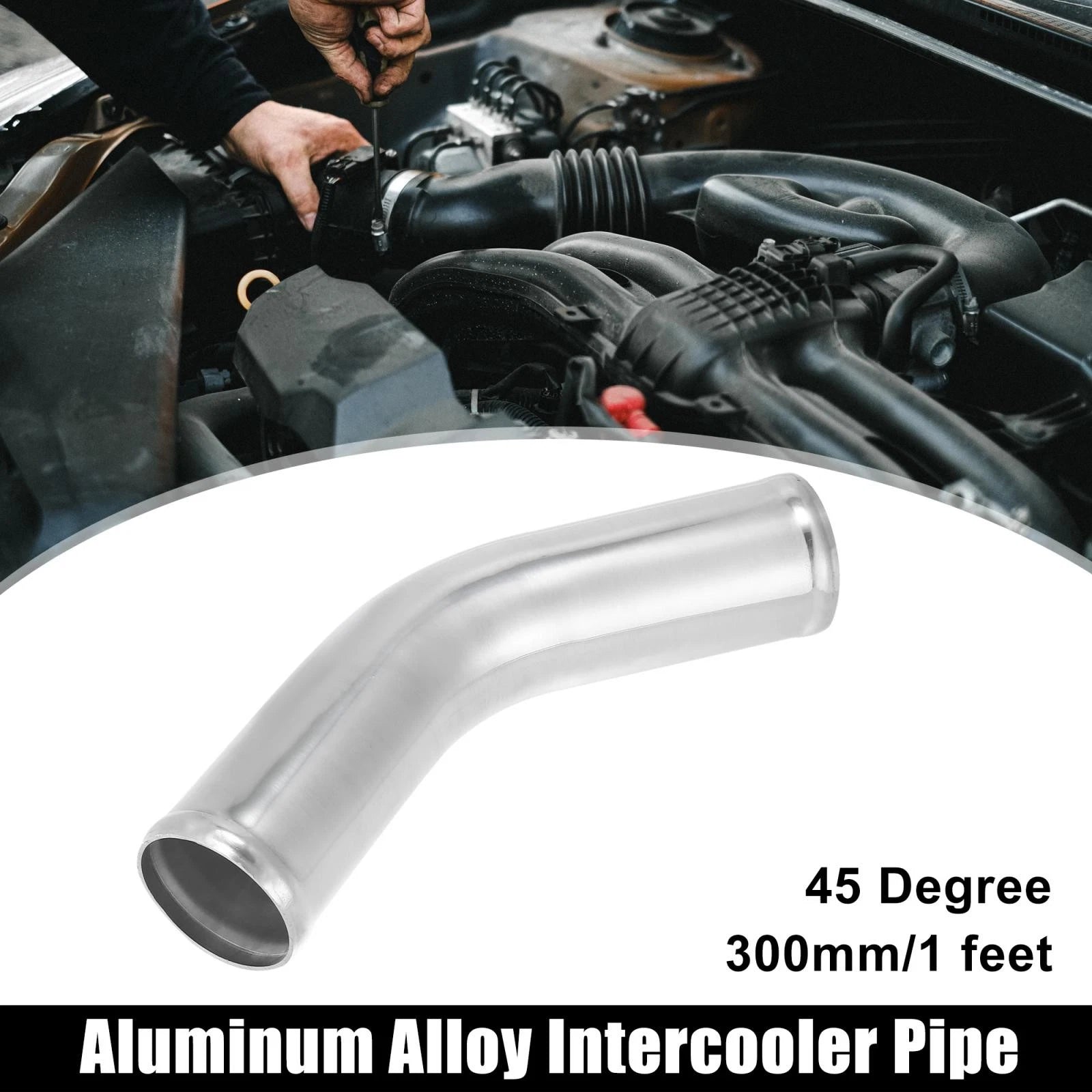 2X Aluminum Alloy Intercooler Pipe 45 Degree for
