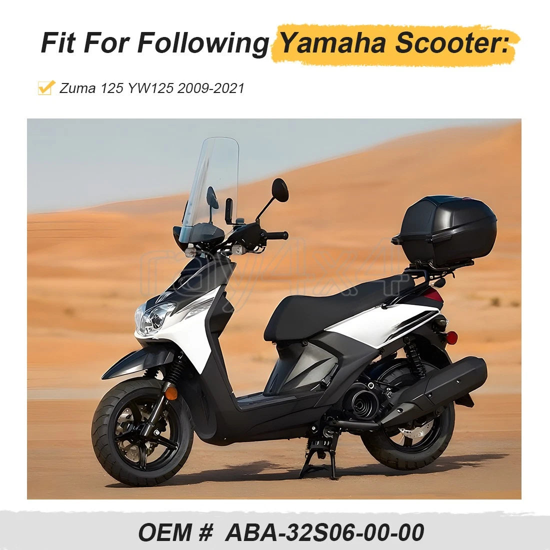Windshield for Yamaha Zuma 125 (2009–2021) Replace # ABA-32S06-00-00