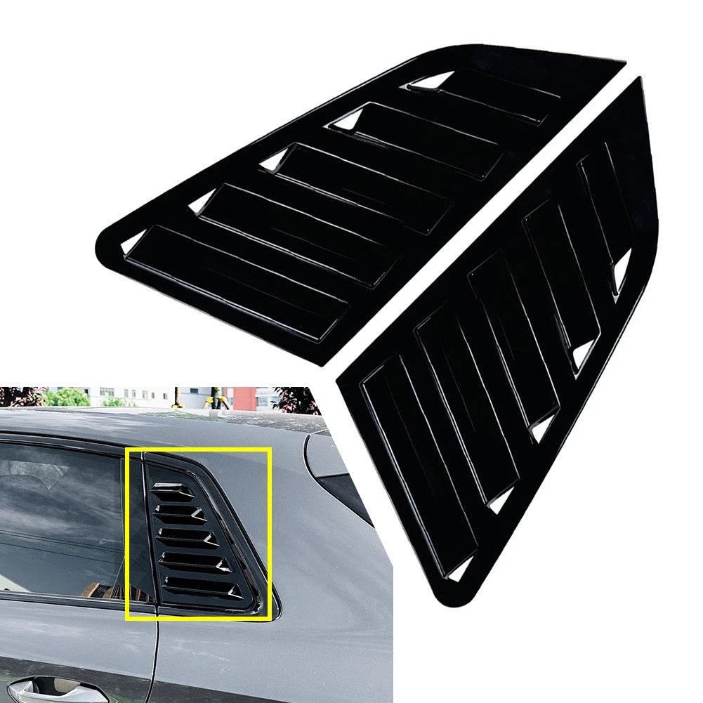 Rear Window Louvers for Audi A3 S3 8Y Hatchback (2021–2024) Black