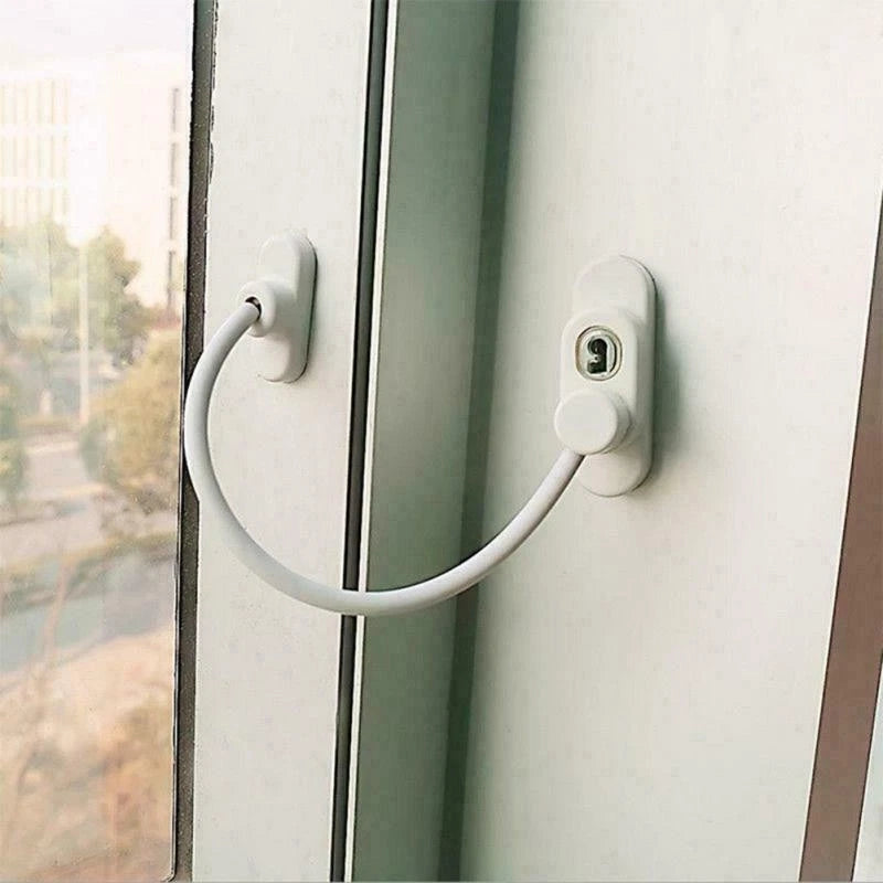Stainless Key Lockable Window Security Cable Lock for Cars