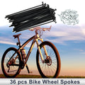 Bicycle Spokes Nipple Set 12G 112mm for Universal (Black)