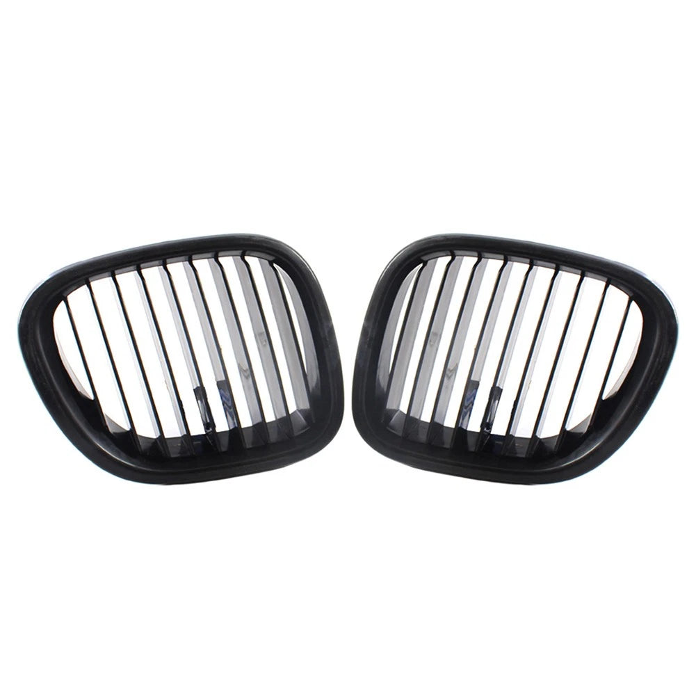 1 Pair Glossy Black Front Kidney Grille for BMW Z3 (1996–2002) 51138412949, 51138412950