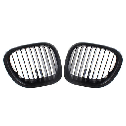 1 Pair Glossy Black Front Kidney Grille for BMW Z3 (1996–2002) 51138412949, 51138412950