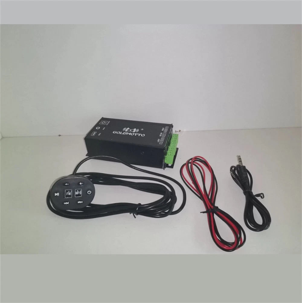 12V Motorcycle Speakers Audio Amplifier Bluetooth Sound System for Motorcycle