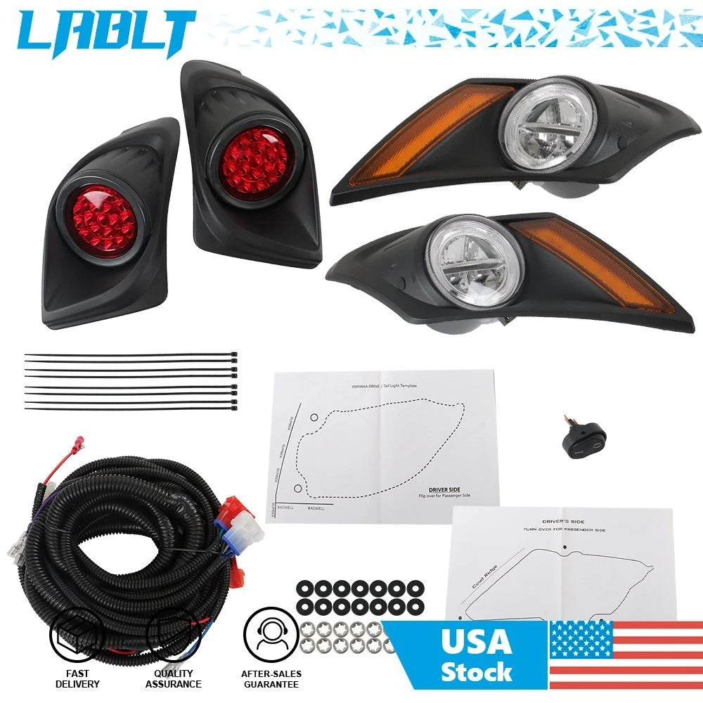 LED Headlight Taillight Light Kit for Yamaha Drive 2 (2017–Present)