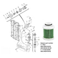 Fuel Filter for Yamaha F60 F75 F90 F115 (2000–2023) 6D8-WS24A-00-00 18-79799