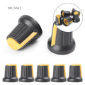 5X Potentiometer Switch Knob Cap for Universal Rotary Control (Dia 6mm)