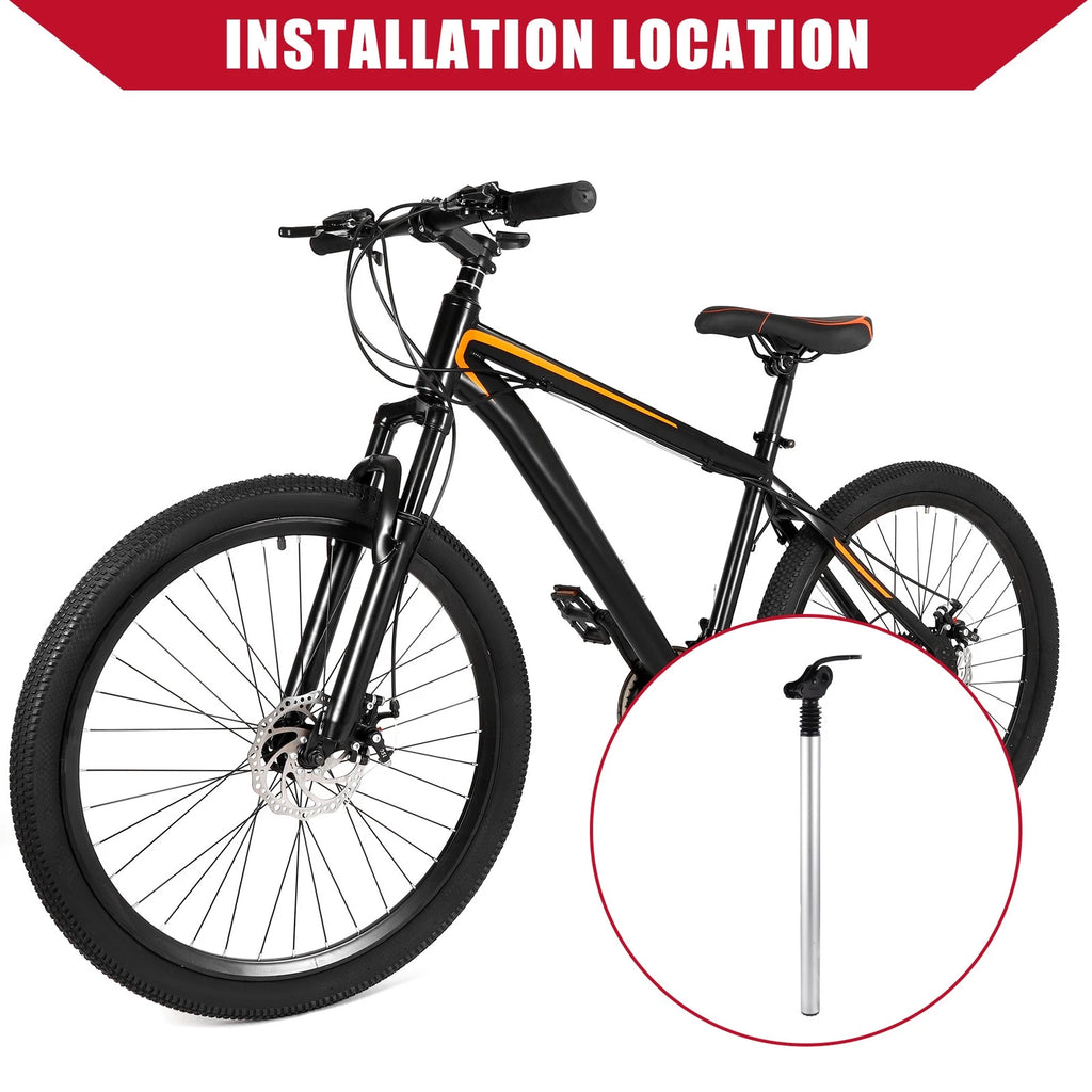 Adjustable Seat Post for MTB Mountain Bicycle 31.8x550mm Silver (Tone)