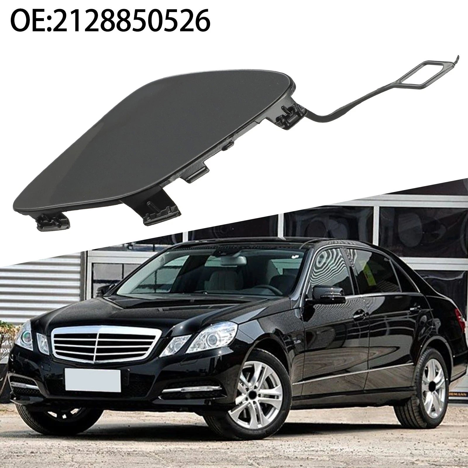 Front Bumper Tow Hook Cover Cap for Mercedes E Class (2013–2015)