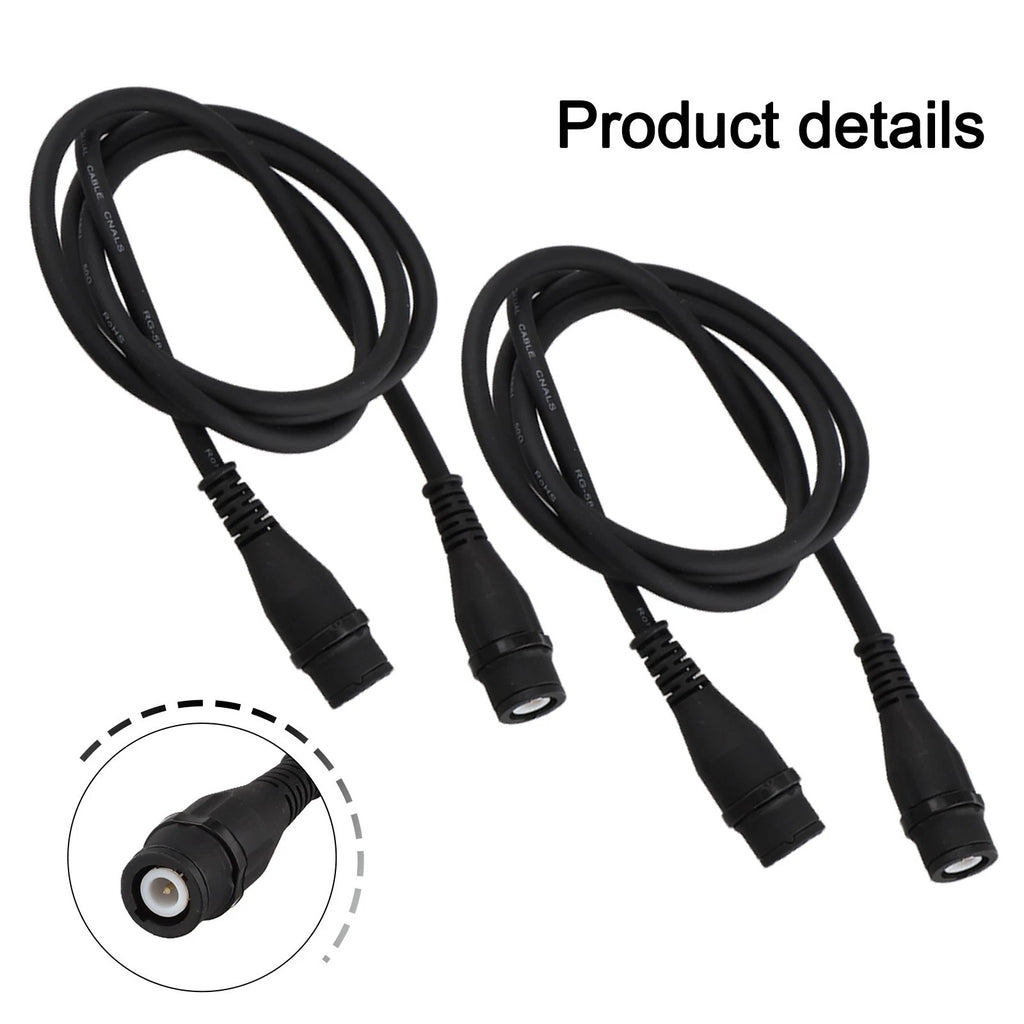 2X BNC Male Connectors RG58 for Oscilloscope Testing