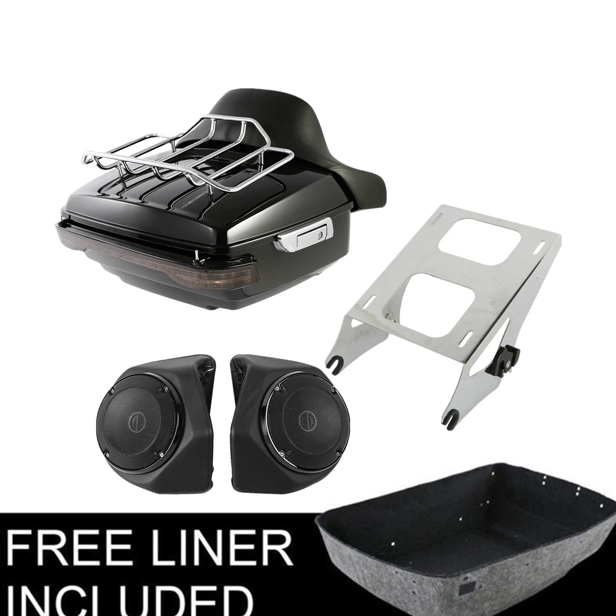 Trunk Tail Light Speakers Mount Rack for Harley Electra Road Glide (2014–2026)