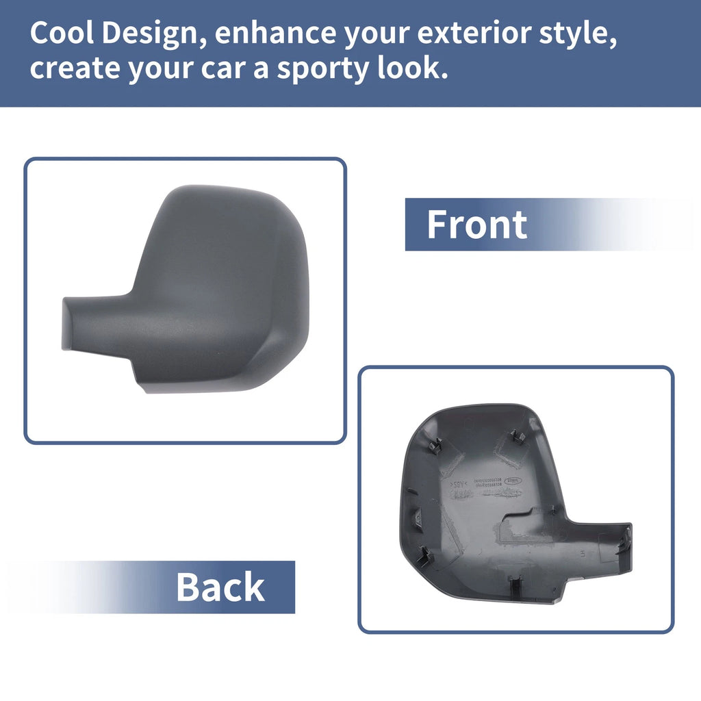 Left Passenger Side Mirror Cover Cap for Citroen Berlingo (2008–2012)