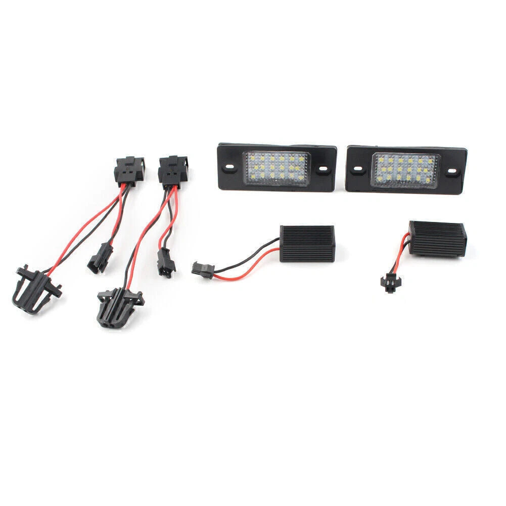 2Pcs License Plate Light for Touareg (2003–2010), Tiguan (2009–2012), Golf 5, Passat
