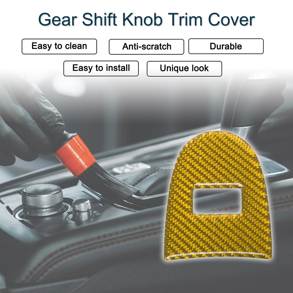 Gear Shift Knob Cover for Chevrolet Corvette C6 Z06 (2005–2013) Yellow