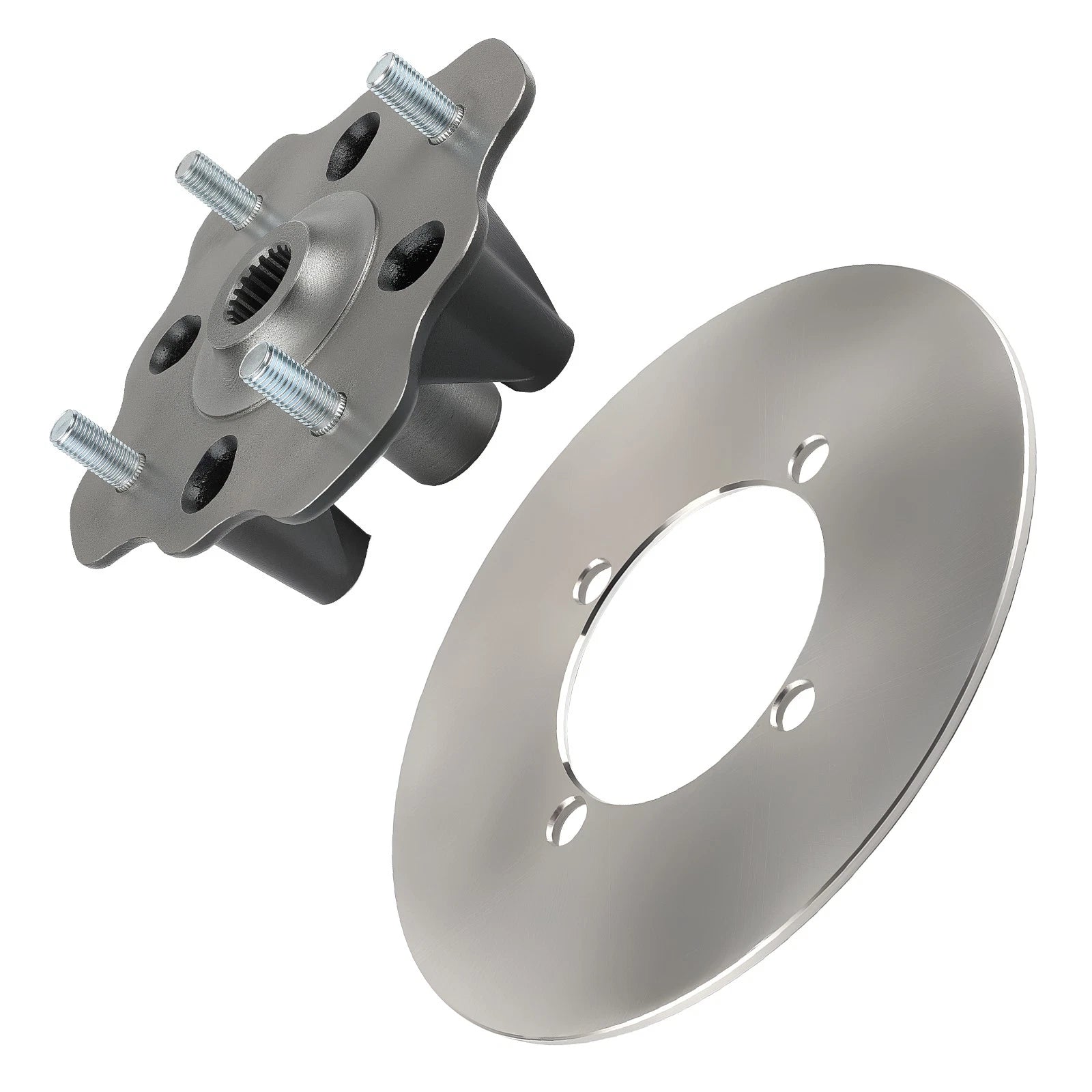 Front Wheel Hub & Brake Disc Rotor for Suzuki Vinson 500 4x4 (2002–2003)