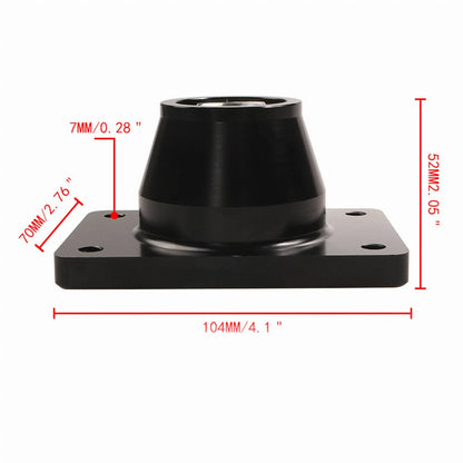 Black Aluminum Alloy Short Shifter Quick Shift Holder Base For Peugeot 206 306