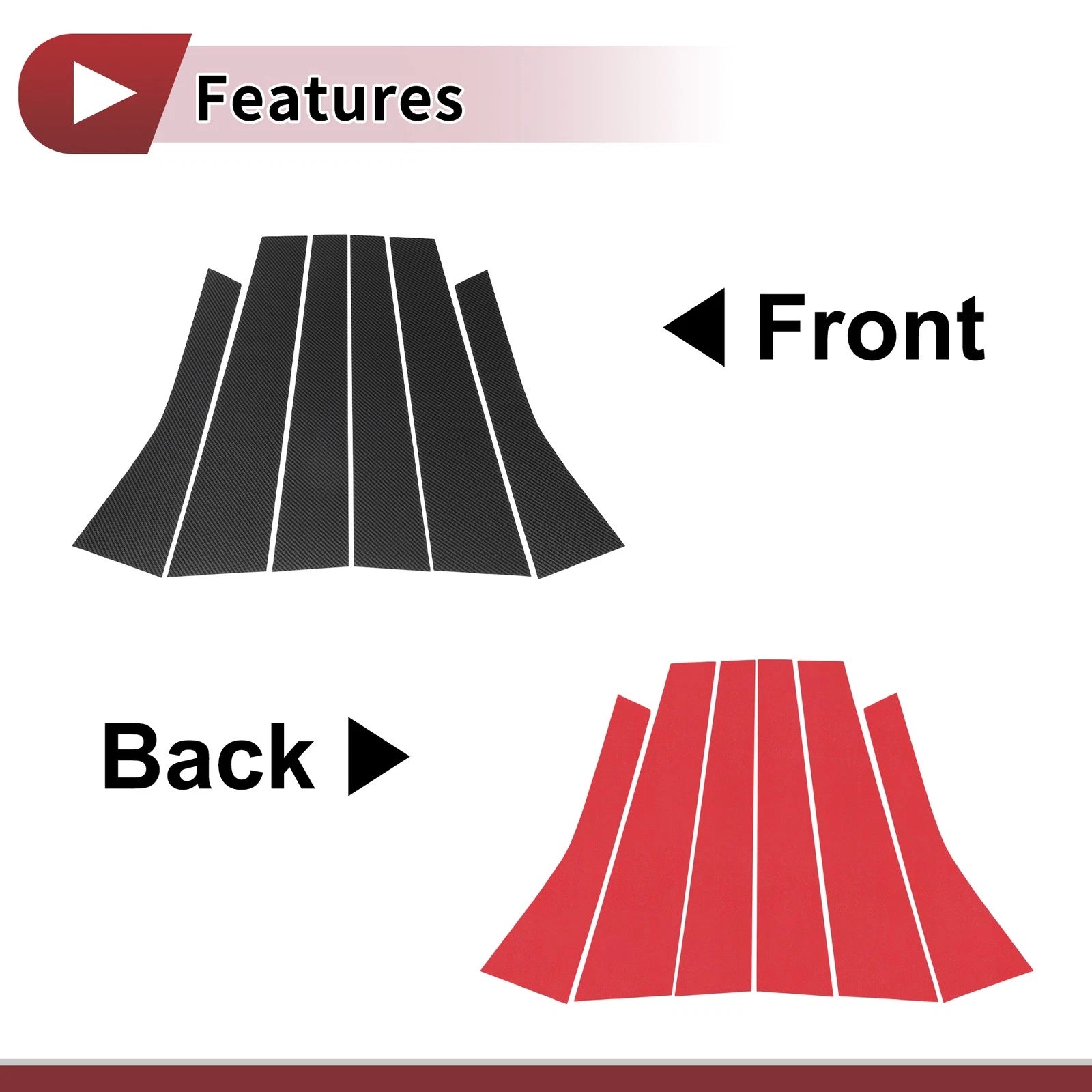 Door Pillar Window Trim Replacement for Volkswagen Polo Hatchback (2002–2010)