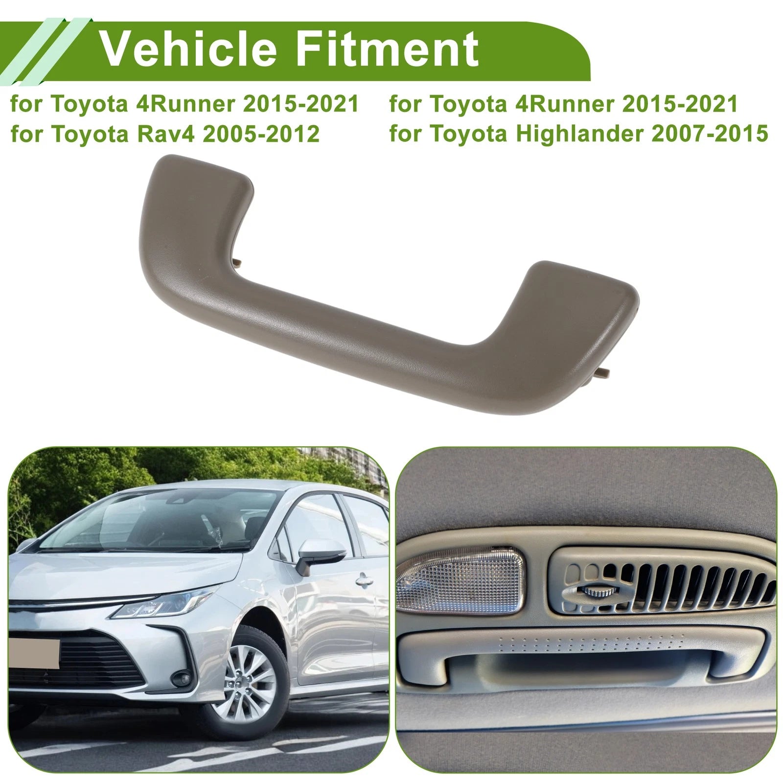 1Pc A Pillar Grab Handle for Toyota Corolla (2009–2013) ABS Beige