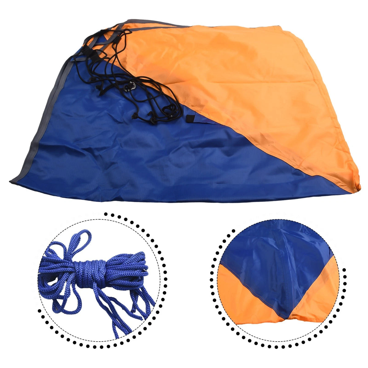 2X Waterproof Canopy Awning for Inflatable Boat (Compact Size)