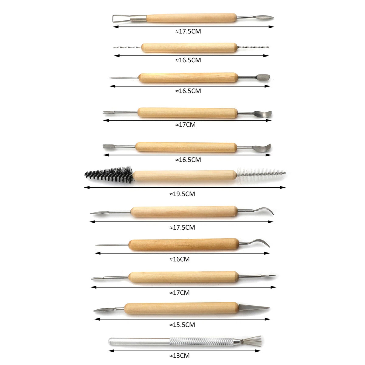 11 Pcs Pottery Tool Set for Clay Sculpting and Modeling