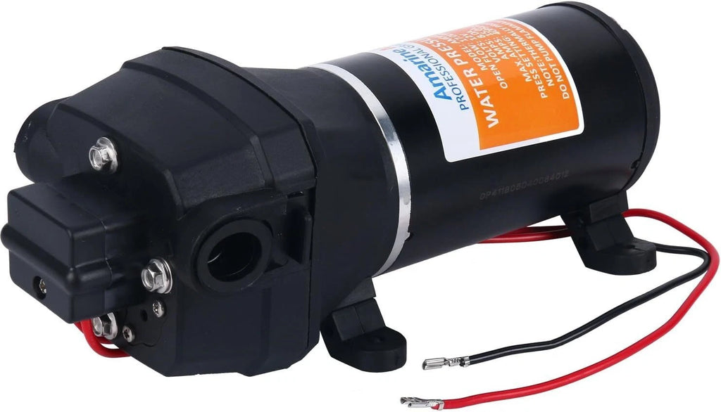 12V Water Pressure Diaphragm Pump 40 PSI 4.5 GPM for Boat RV