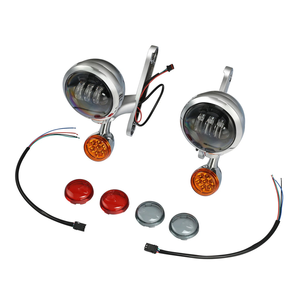 Fog Turn Signal Light Bracket for Harley Street Electra Glide (1994–2024)