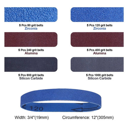 30 Pack Replacement Belt Kit for Various Industries