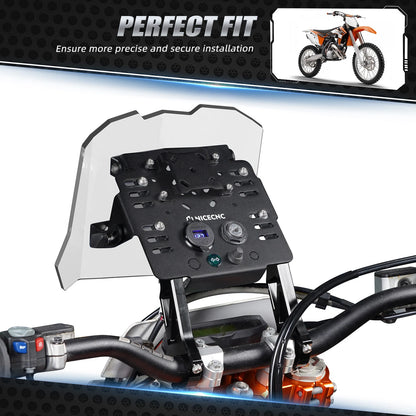 Adjustable GPS Mount Bracket for GasGas EX MC EC 125 250 300 350F 450F (2021–2024)