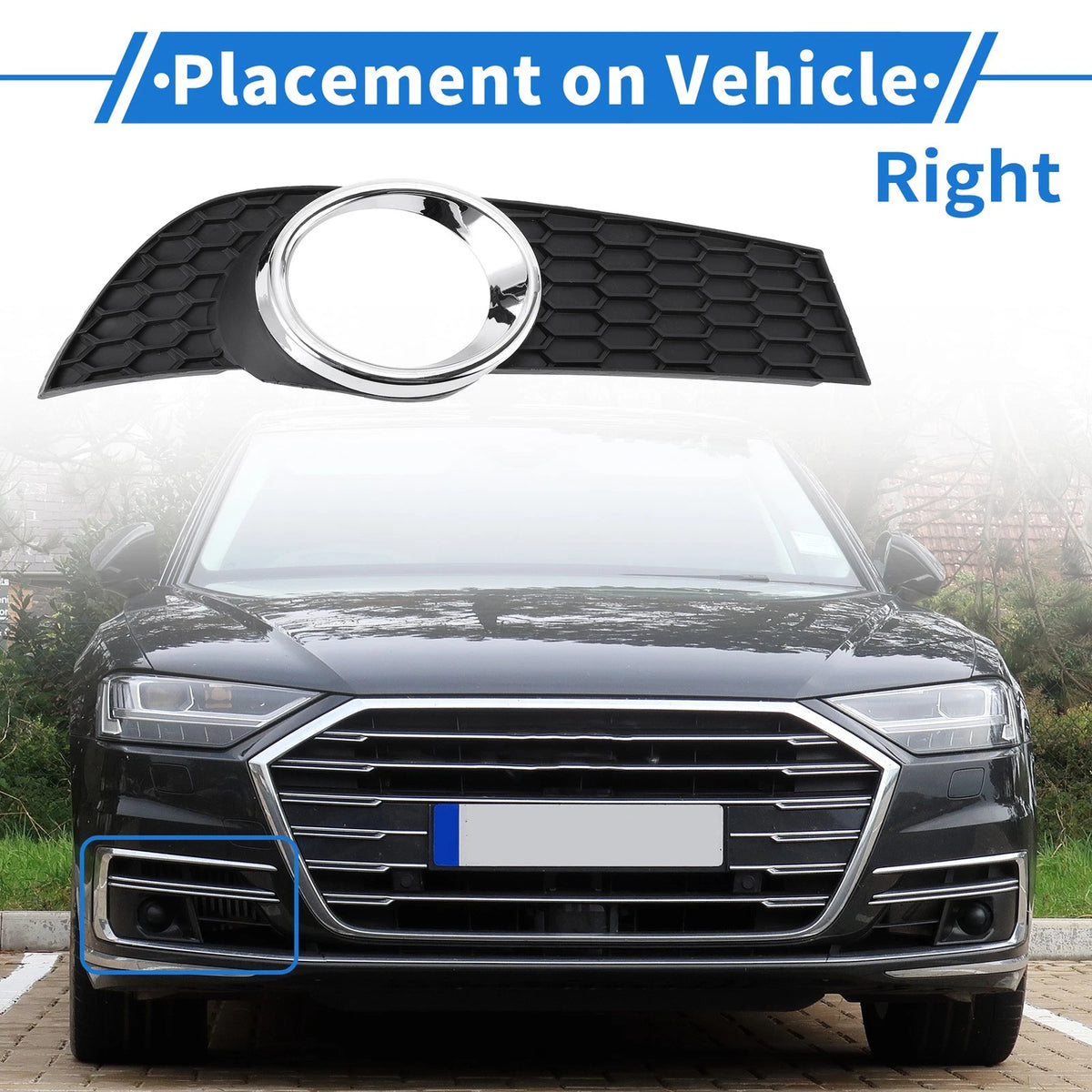 Fog Light Grill for Chevrolet Aveo (2009–2011) No. 96808146