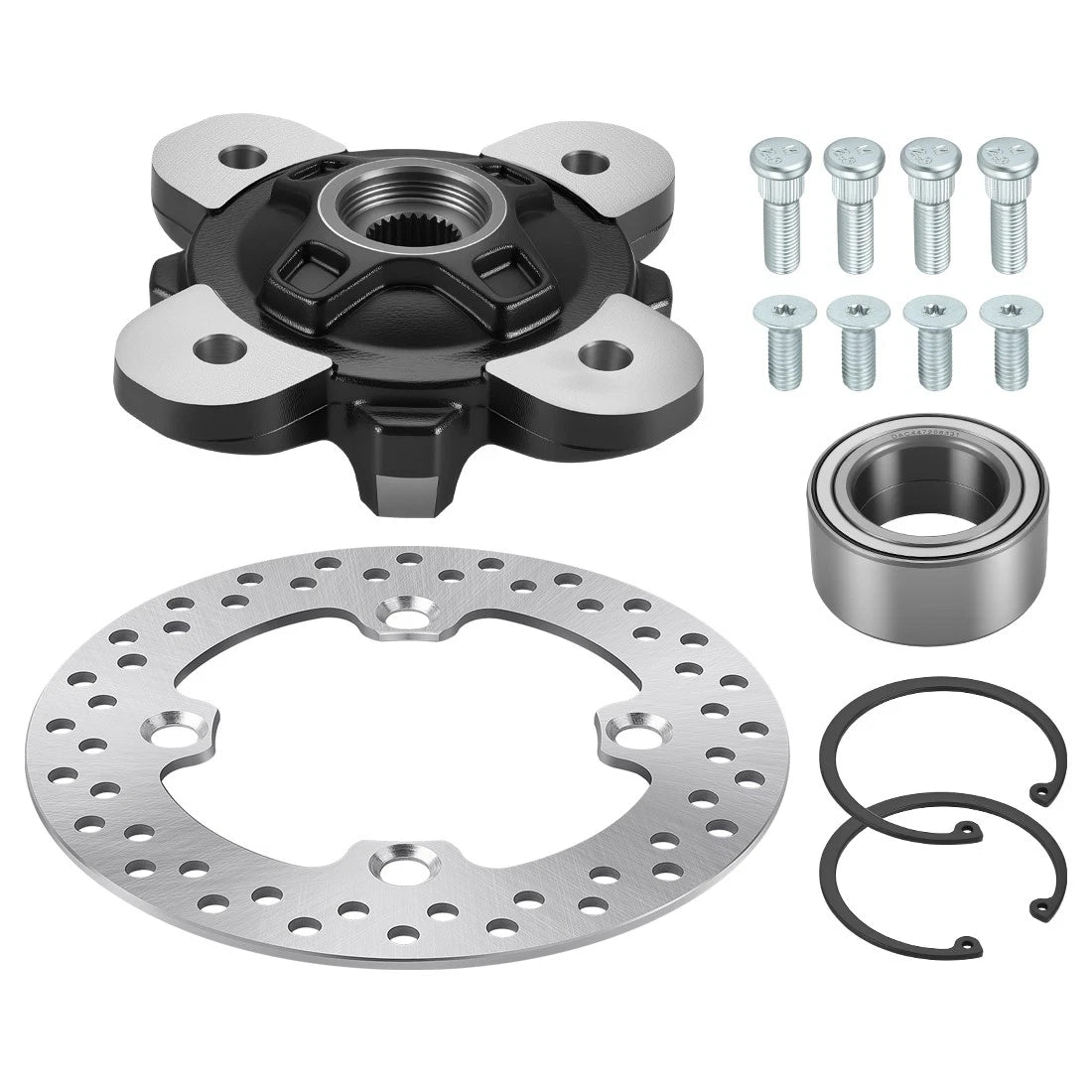 Front Wheel Hub & Brake Disc Kit for Polaris PRO XD 2000D/4000G/Crew (2019–2024)