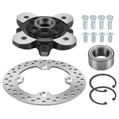 Front Wheel Hub & Brake Disc Kit for Polaris PRO XD 2000D/4000G/Crew (2019–2024)