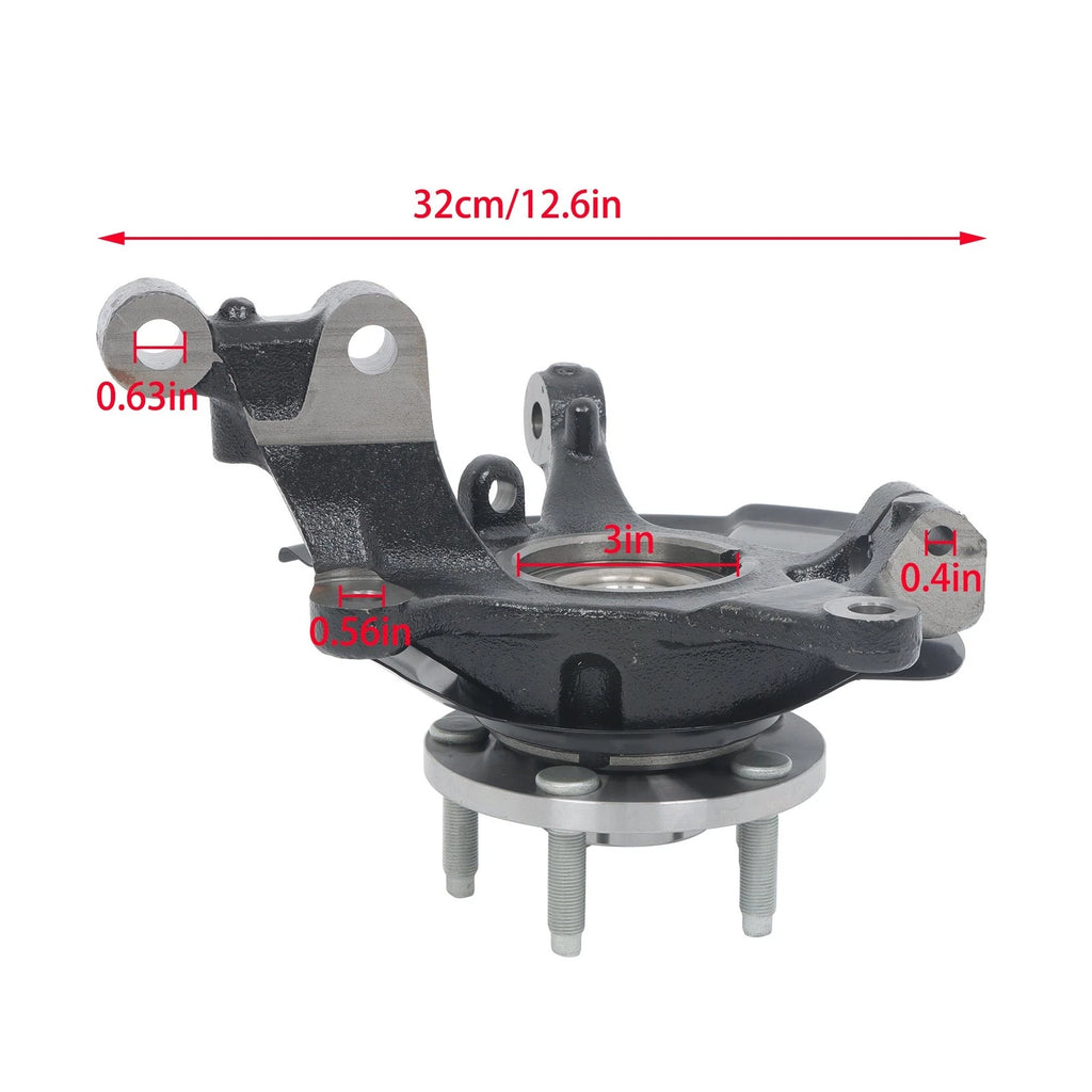 Front Passenger Side Steering Knuckle Wheel Hub Bearing Assembly for Ford (2011–2014)