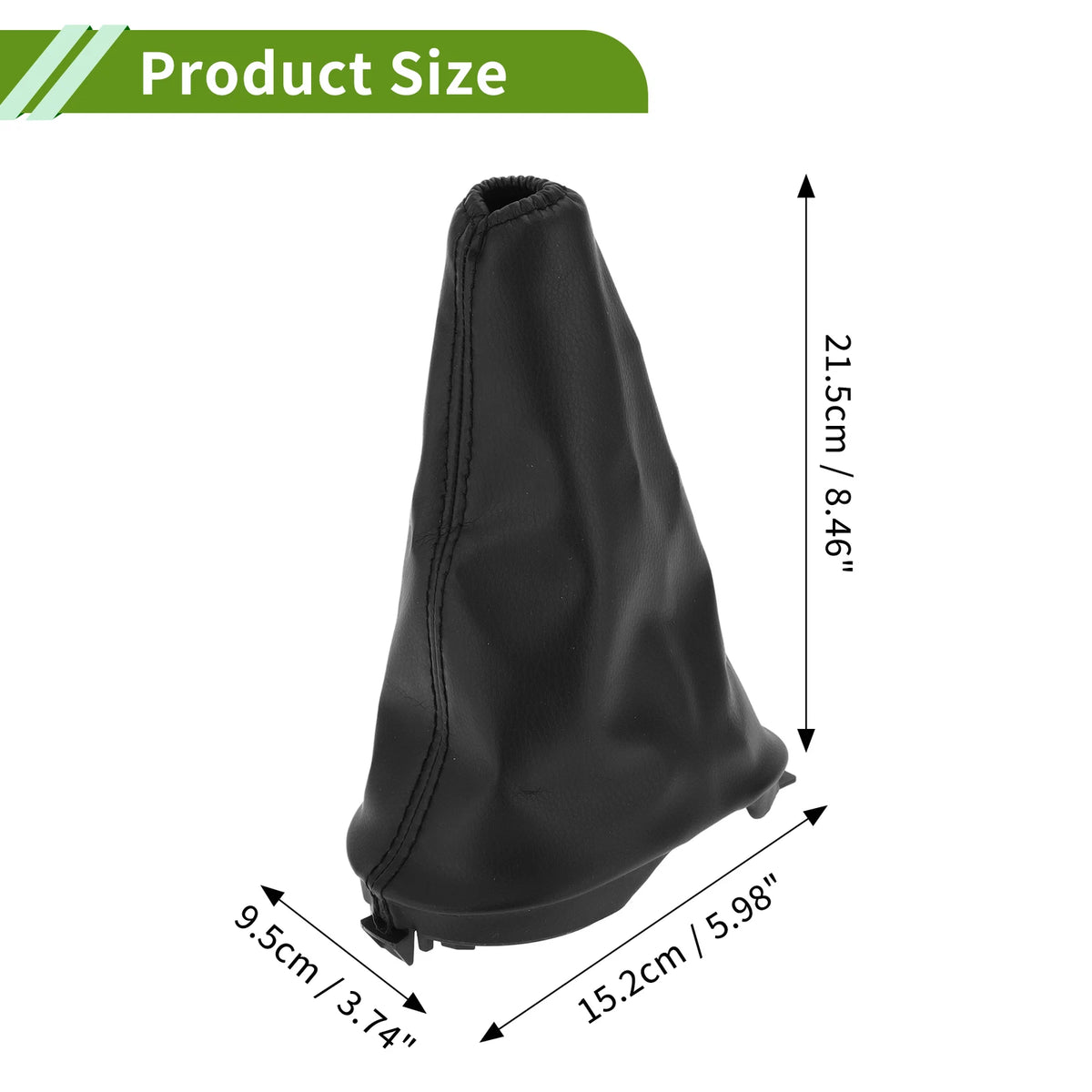 Gear Shift Stick Gaiter for Renault Clio II (2001–2005) Black Faux Leather