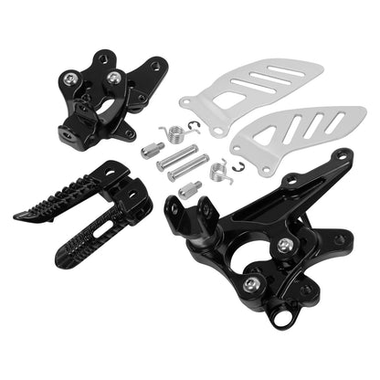 Front Rider Driver Foot Pegs Footrests Bracket for Suzuki GSXR1000 (2009–2016)