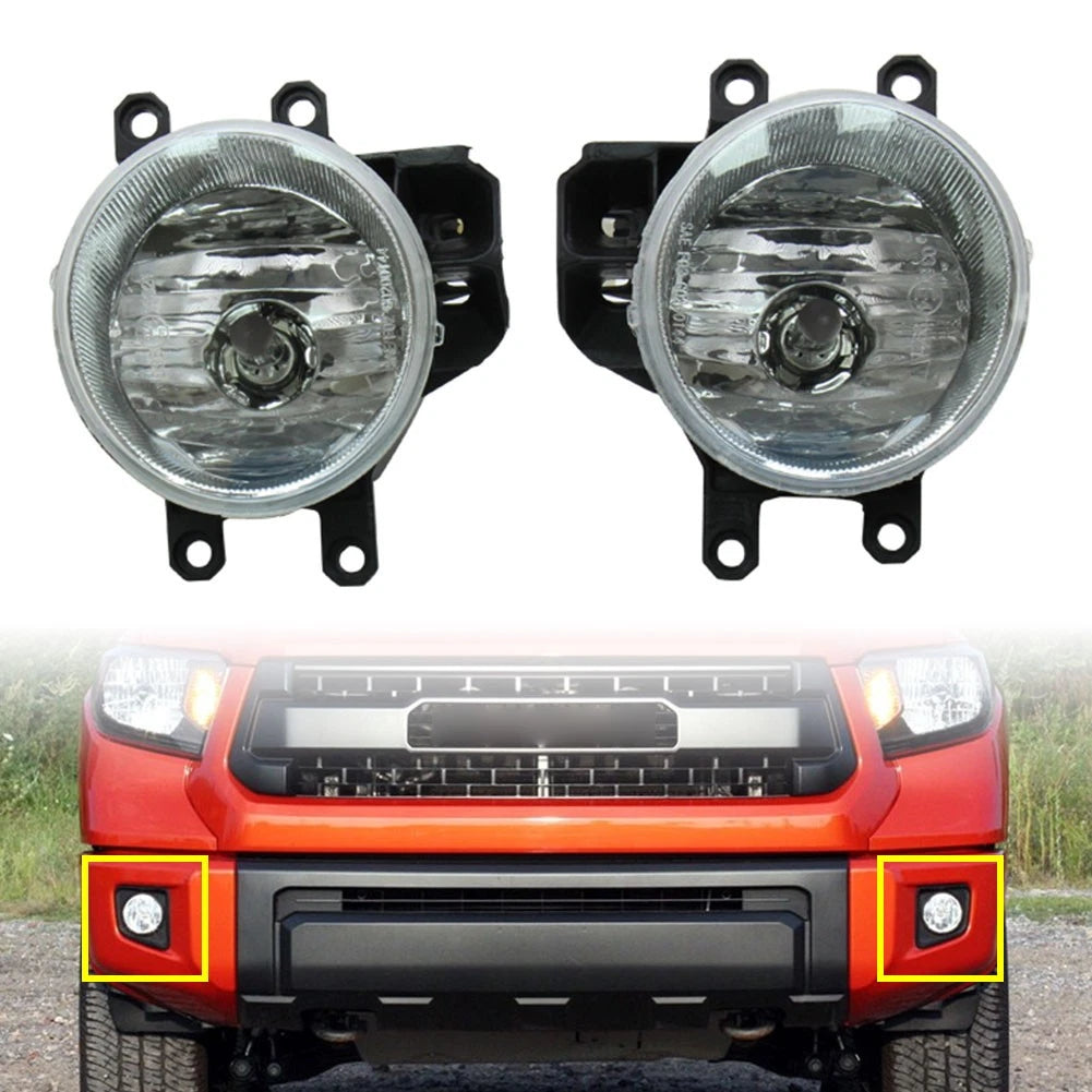 2X Front Bumper Fog Lights for Toyota Corolla Highlander RAV4 (2016–2021)