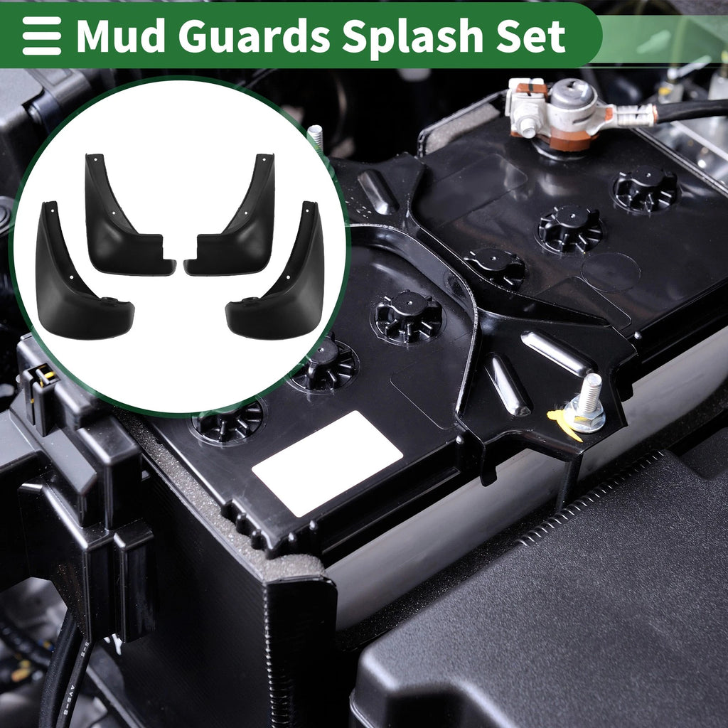 Mud Flaps Splash Guards Front Rear Set for Hyundai Accent (2007–2010)
