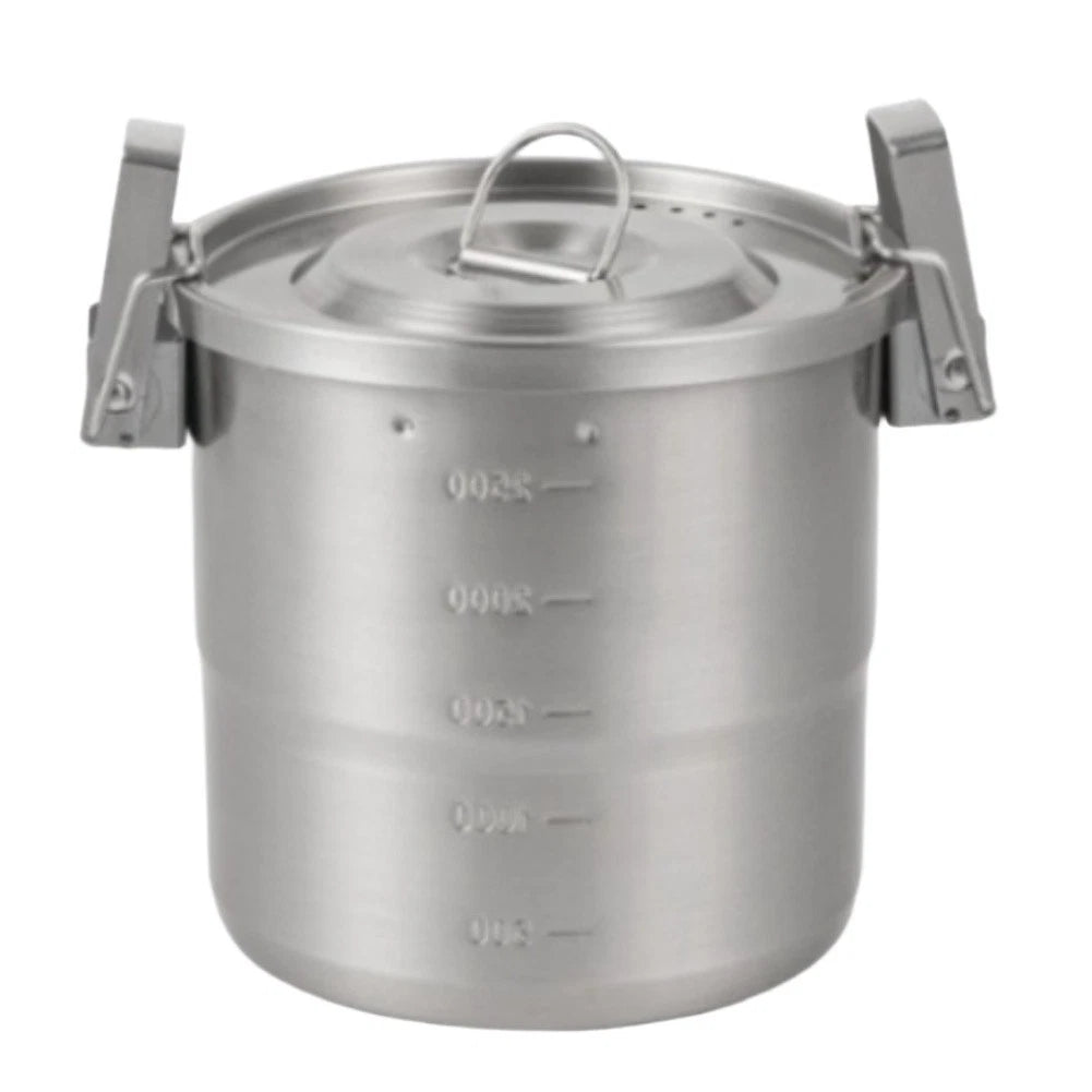 Stainless Steel 3L Cookware Pot for Camping (Lightweight, Portable, 304 Grade)