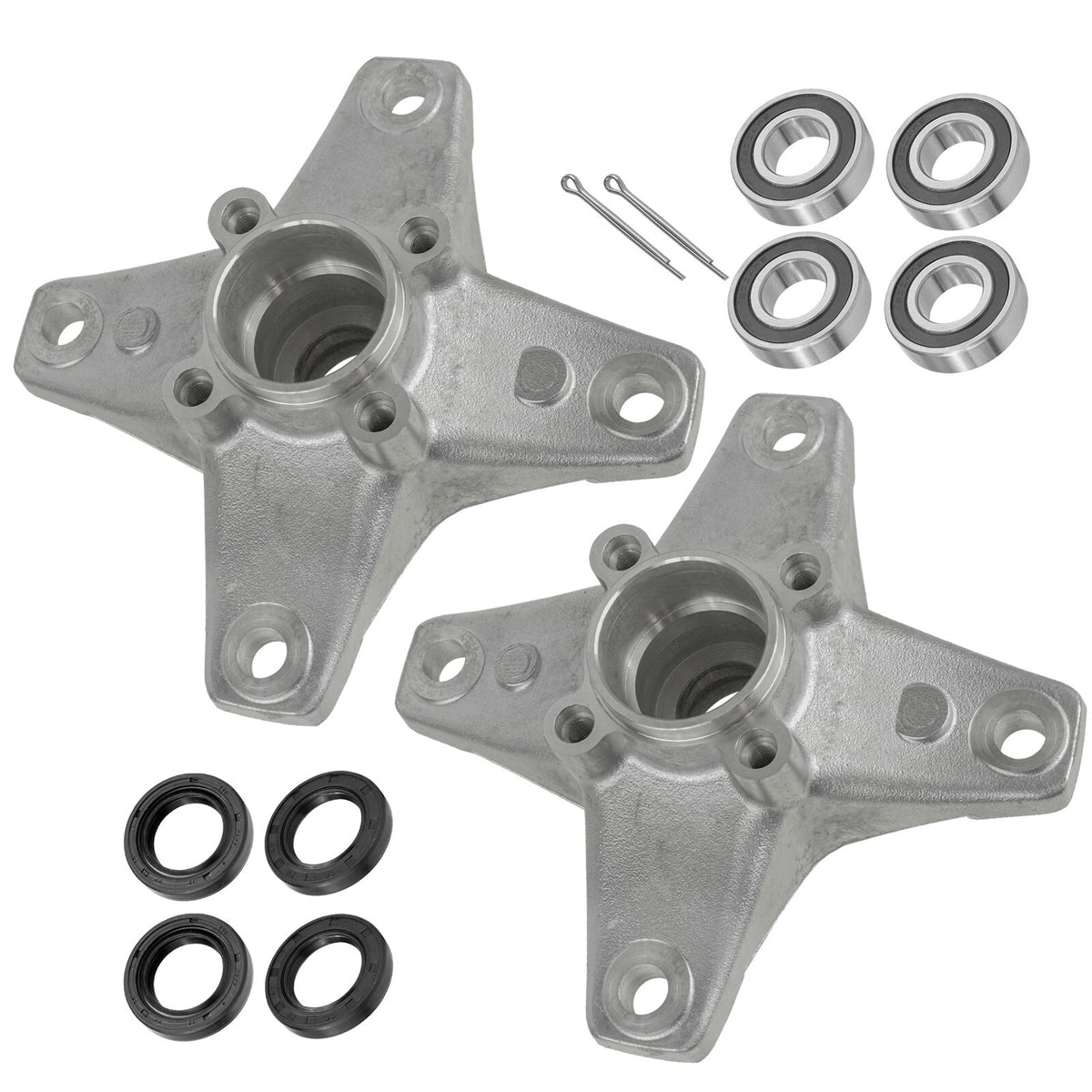 Caltric Front Wheel Hub Kit Replacement for Yamaha YFZ450 (2006–2013)