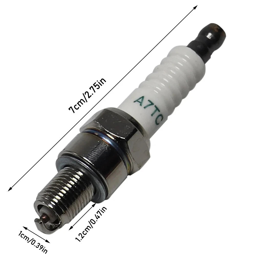 A7TC Spark Plug for 50cc 70cc 90cc 110cc 125cc 150cc ATV Dirt Bike Go Kart (GY6)