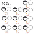 Set of 10 Carburetor Repair Kits for Kohler K301 K241 K321 K330 K331