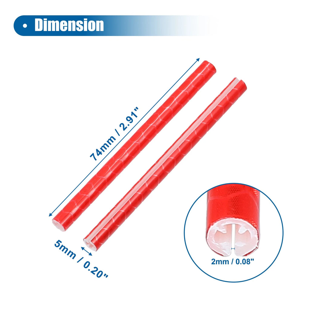 Bicycle Reflectors Outer Replacement Set for Bike ABS Red (36 Pcs) (—)