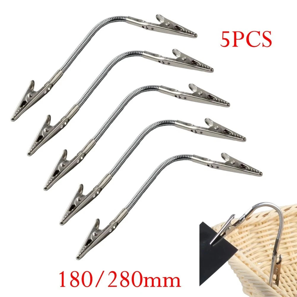 5PCS Crocodile Clips for Desktop Organization and Display