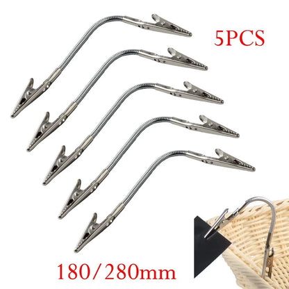 5PCS Crocodile Clips for Desktop Organization and Display