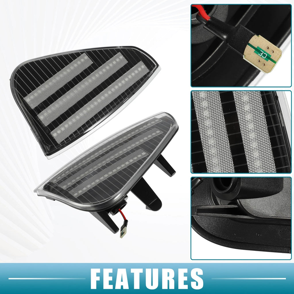 LED Side Marker Lights Pair Replacement for Dodge Charger (2006–2023)