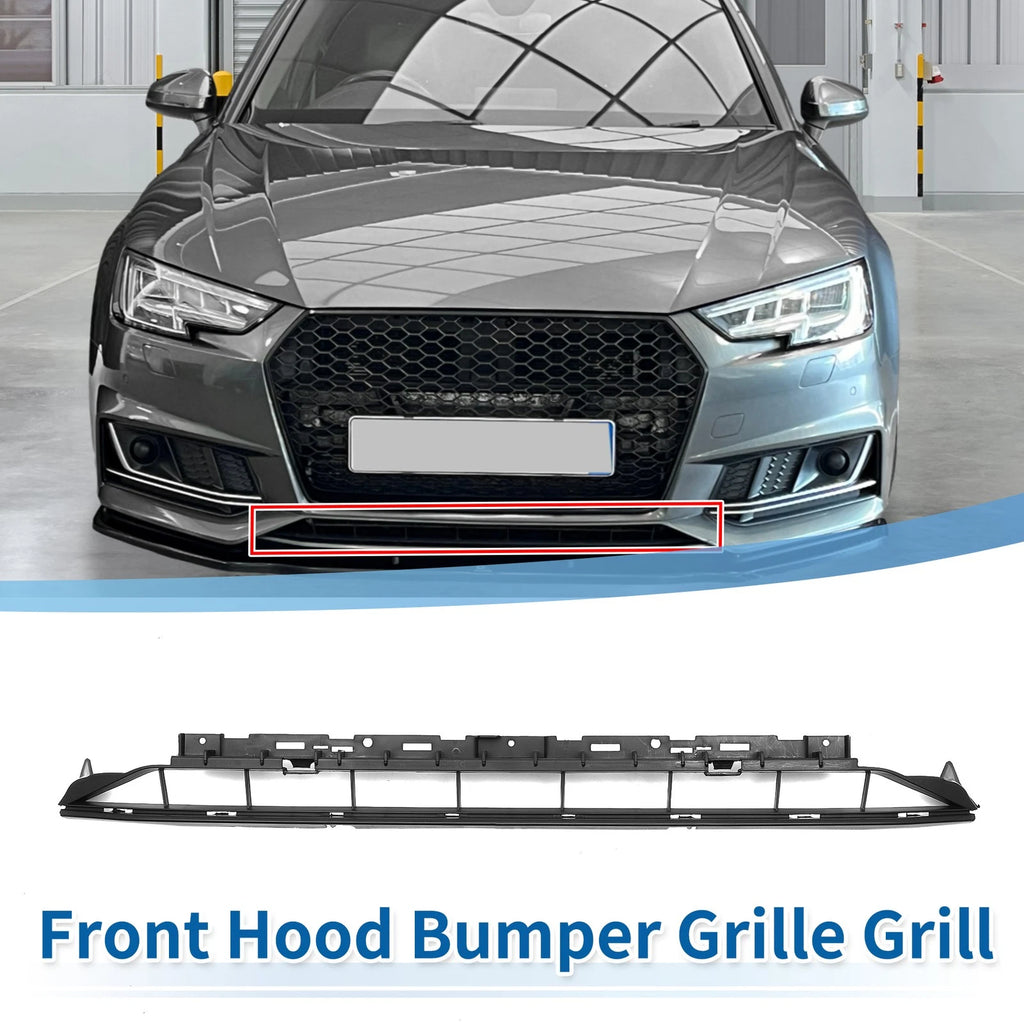 Front Lower Bumper Grille Grill for Audi A4 B9 (2016–2018) Black Sport