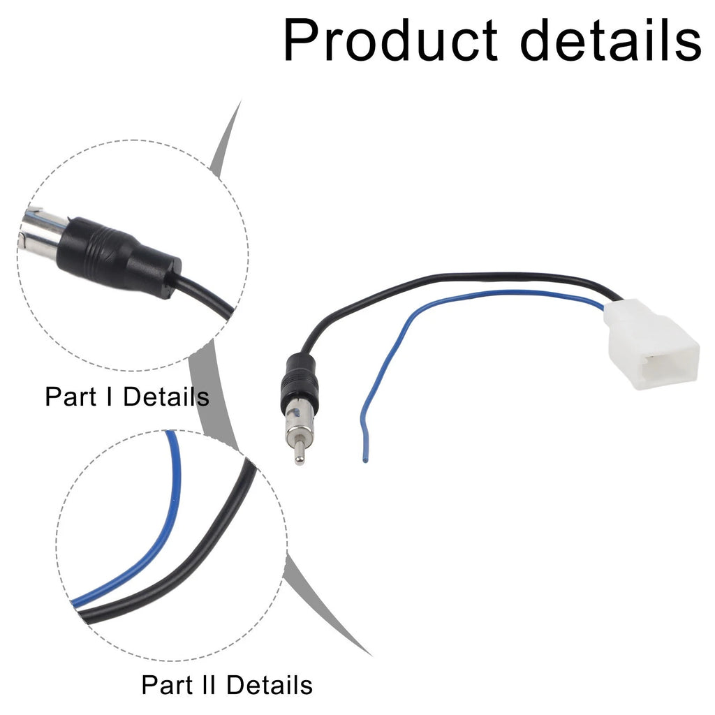 Radio Wire Connector Cable for Car Accessories (DC 12V)